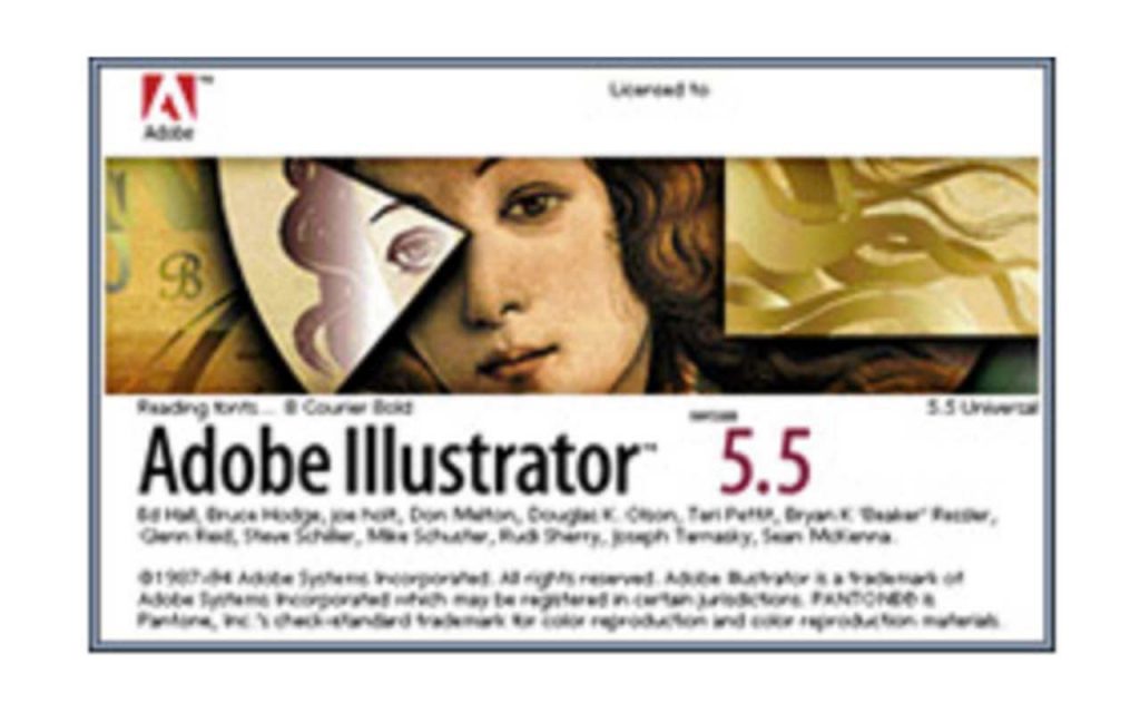 Image of Adobe Illustrator version 5 Logo used in a blog post by QPS Print